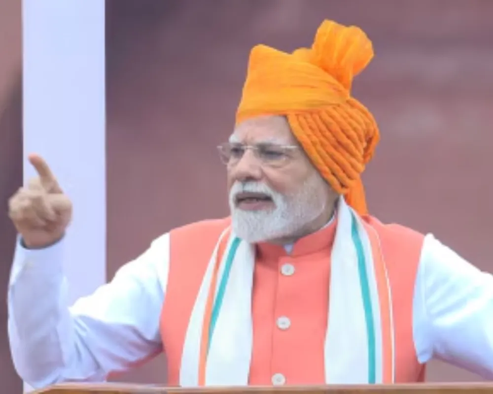Modi's Red Fort Warning on Terror