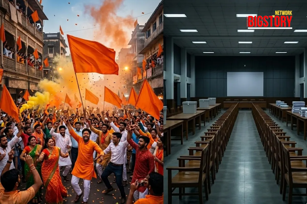The Saffron Sweep: BJP Dominates Gujarat Civic Polls, Wipes Out Opposition in All 15 Municipal Corporations