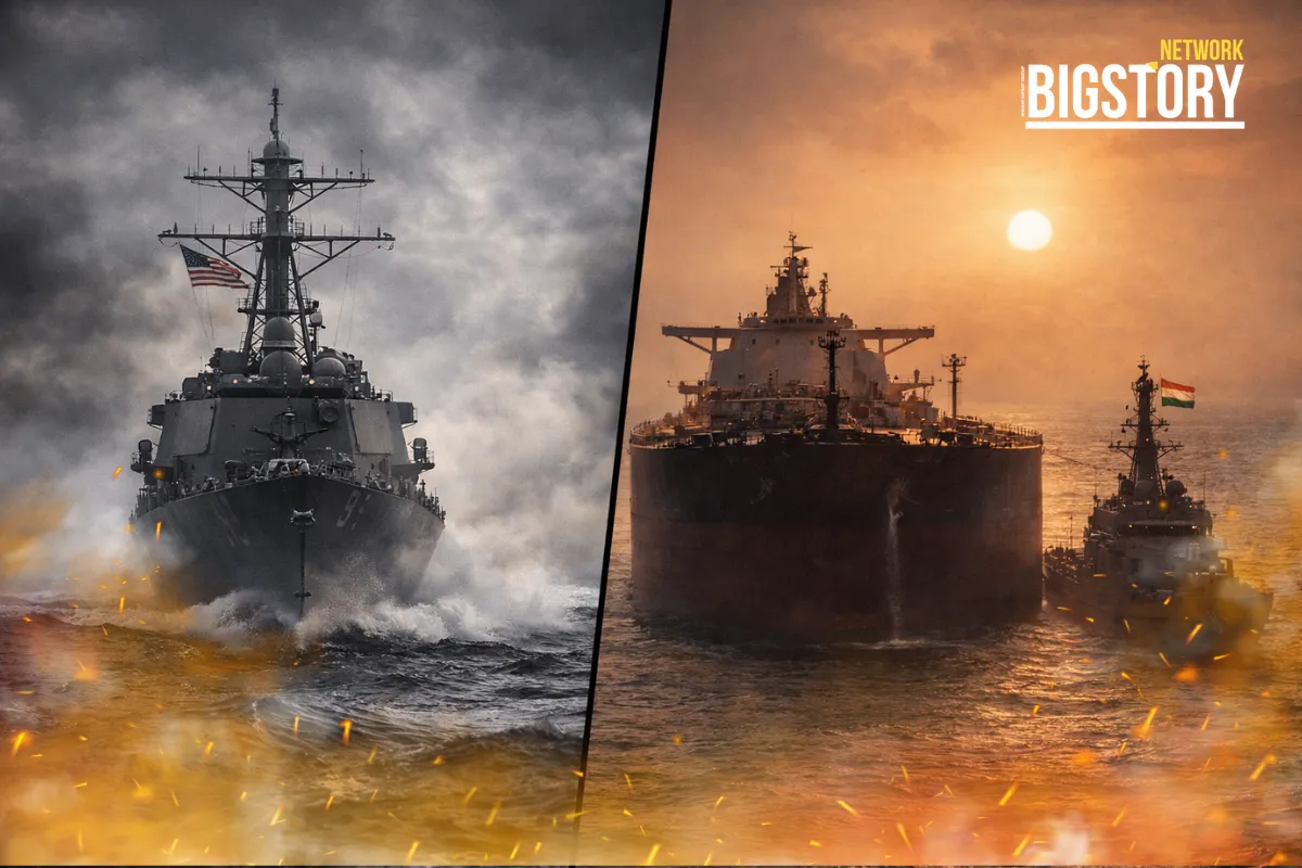 Global Shipping Paralyzed: U.S. Enforces Total Naval Blockade on Iran as Indian Navy Scrambles to Escort Stranded Vessels
