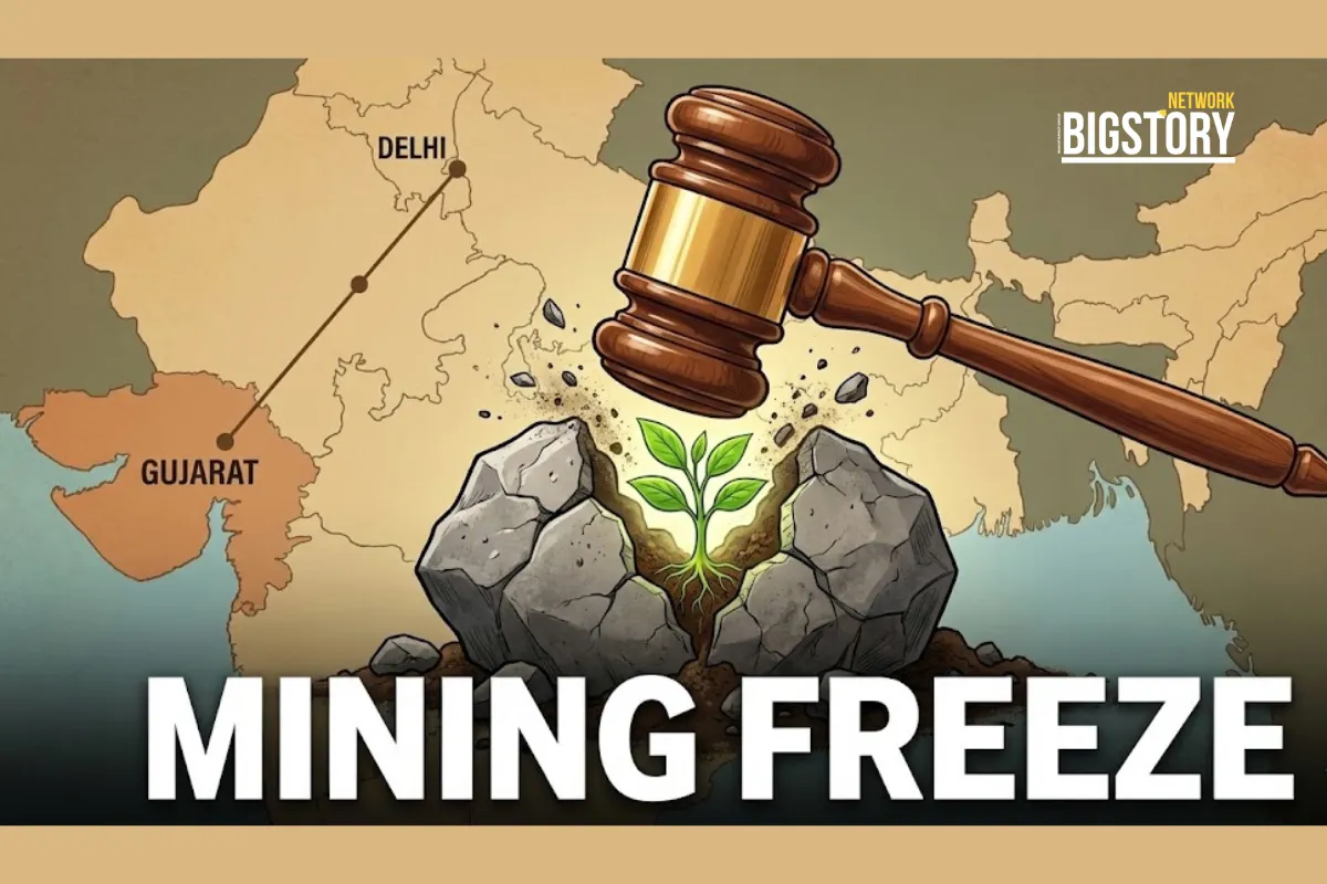 SC Freezes Aravalli Mining: New "100-Meter" Rule Explained