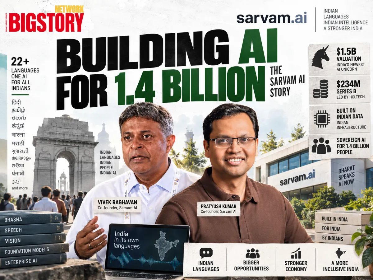 From Aadhaar's Architect to AI's Insurgent: How Vivek Raghavan and Pratyush Kumar Built India's First AI Unicorn, Sarvam AI